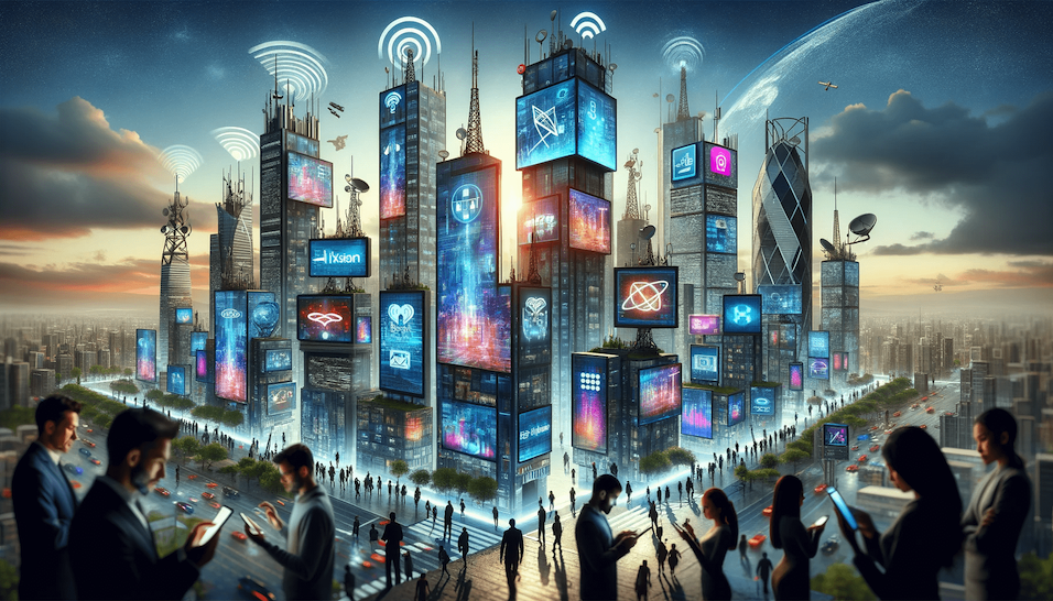 DALL-E created image for the telecom industry